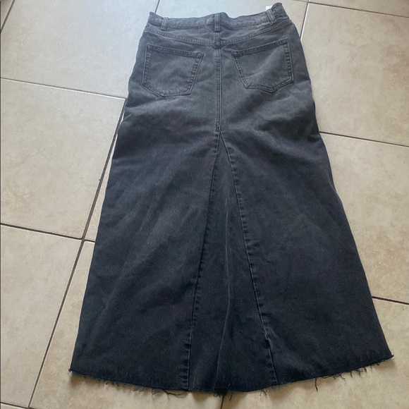Reformation Black Maxi Trumpet Skirt for Work - Picture 4 of 11